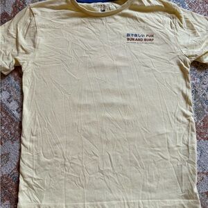 Denim & Flower Light Yellow Short Sleeve Tee